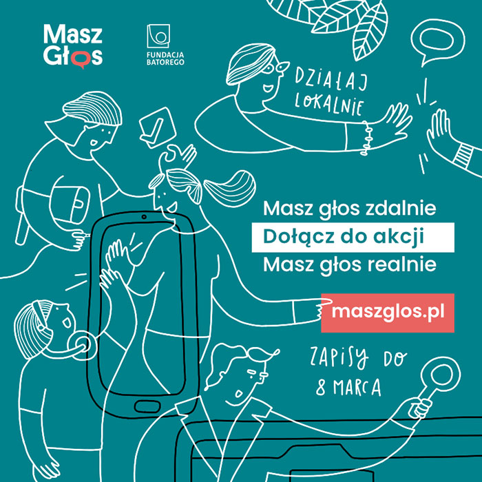 Grafika promująca akcję "Masz głos"