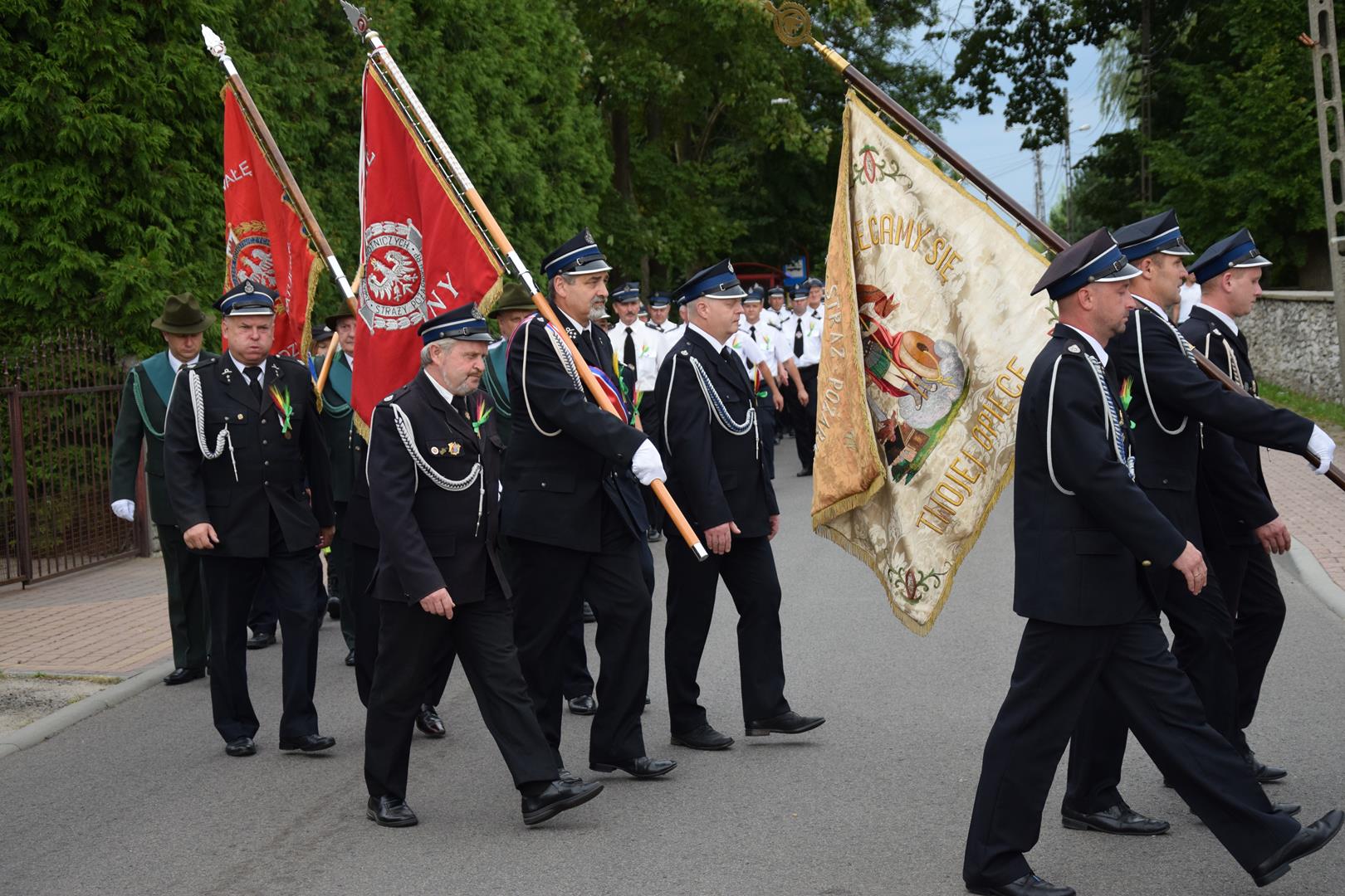 Zdjęcie przedstawia fragment przemarszu