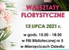 Logo artykułu - fragment plakatu warsztatów florystycznych