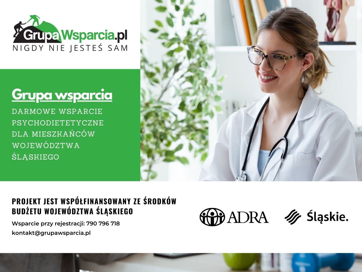 Zdjęcie przedstawiające plakat promocyjny Grupy Wsparcia