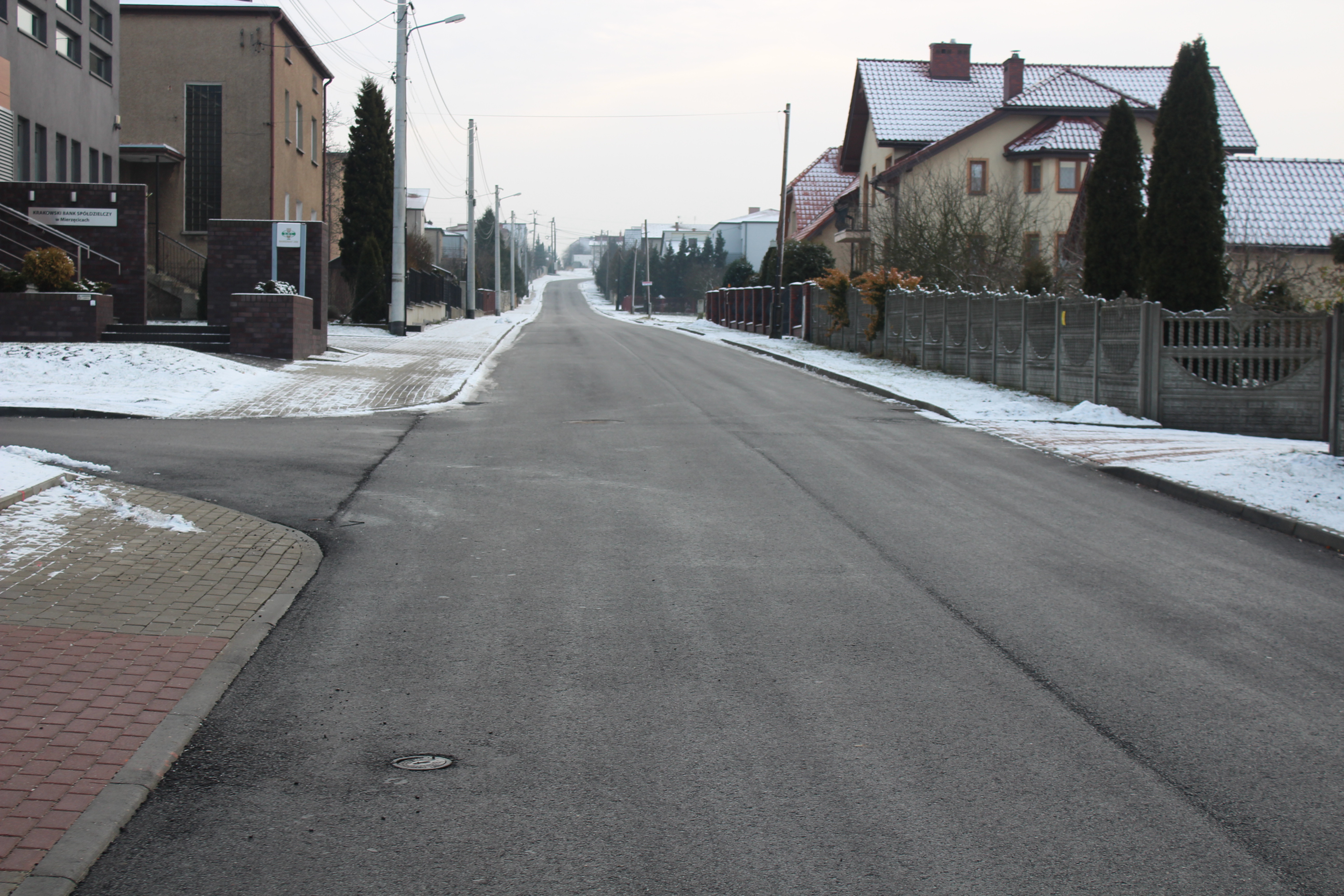 Zdjęcie wyremontowanej drogi Bankowej