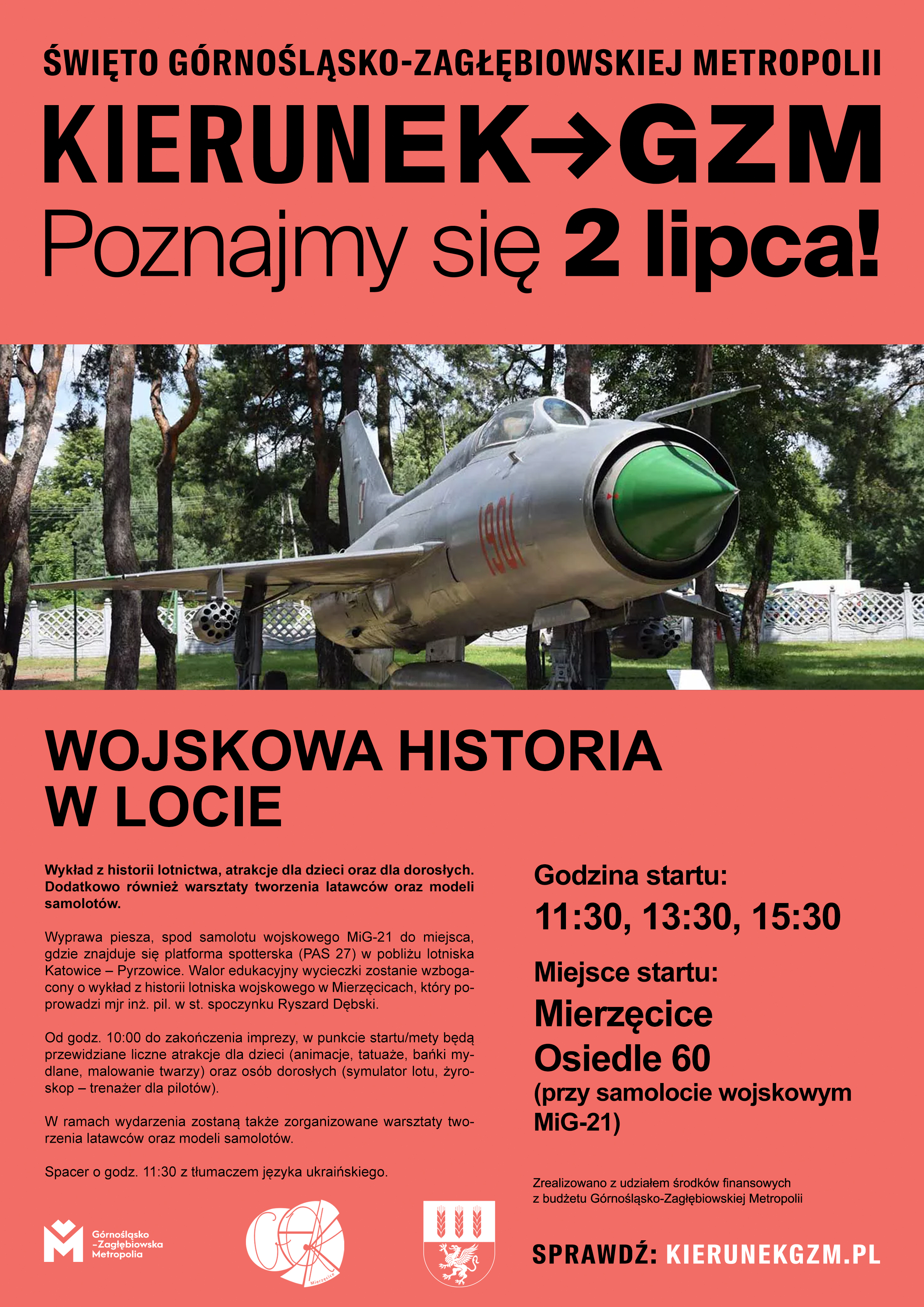 Plakat informacyjny - zaproszenie do udziału w wydarzeniu