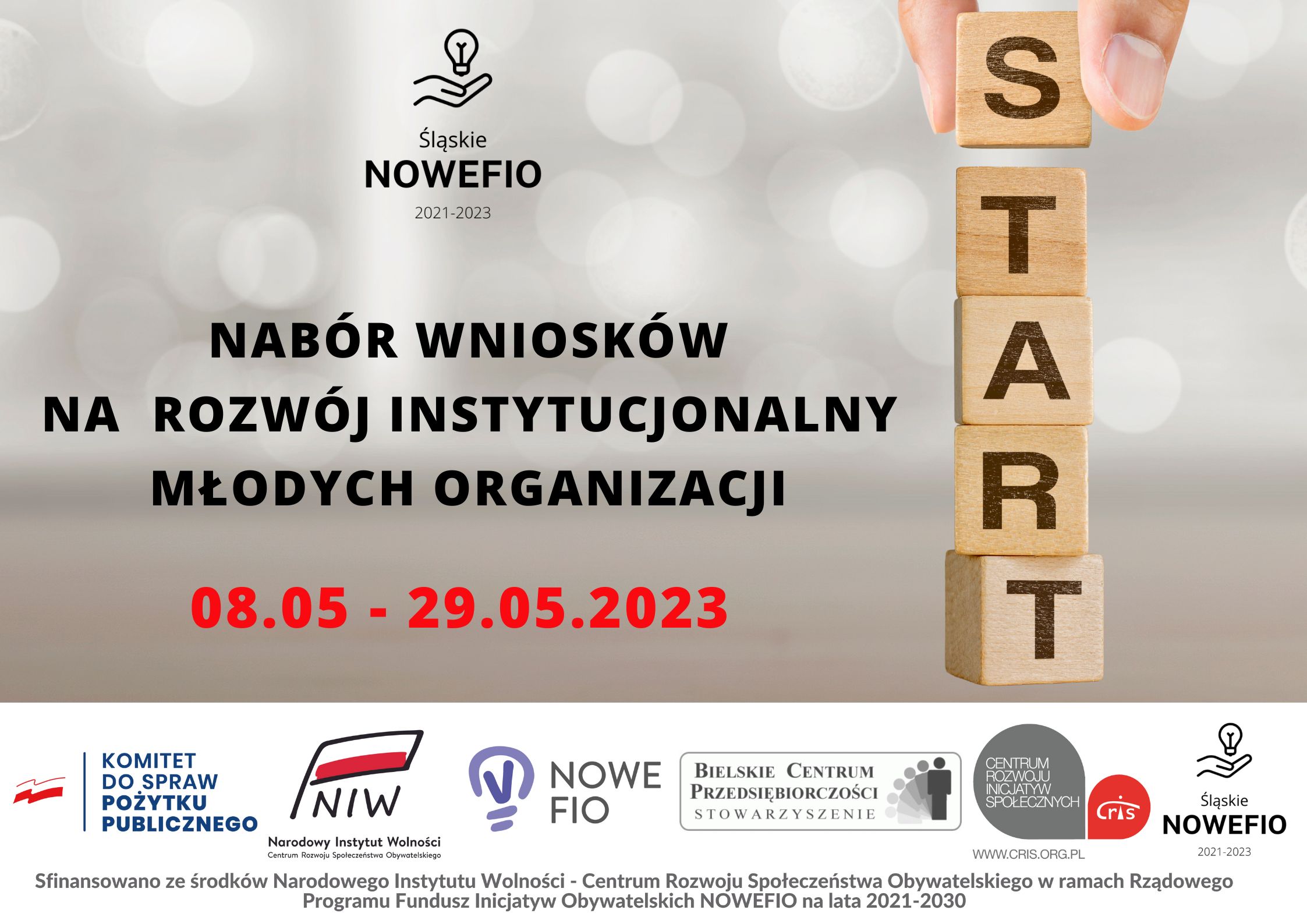 Grafika informująca o możliwości ubiegania się o mikrodotację
