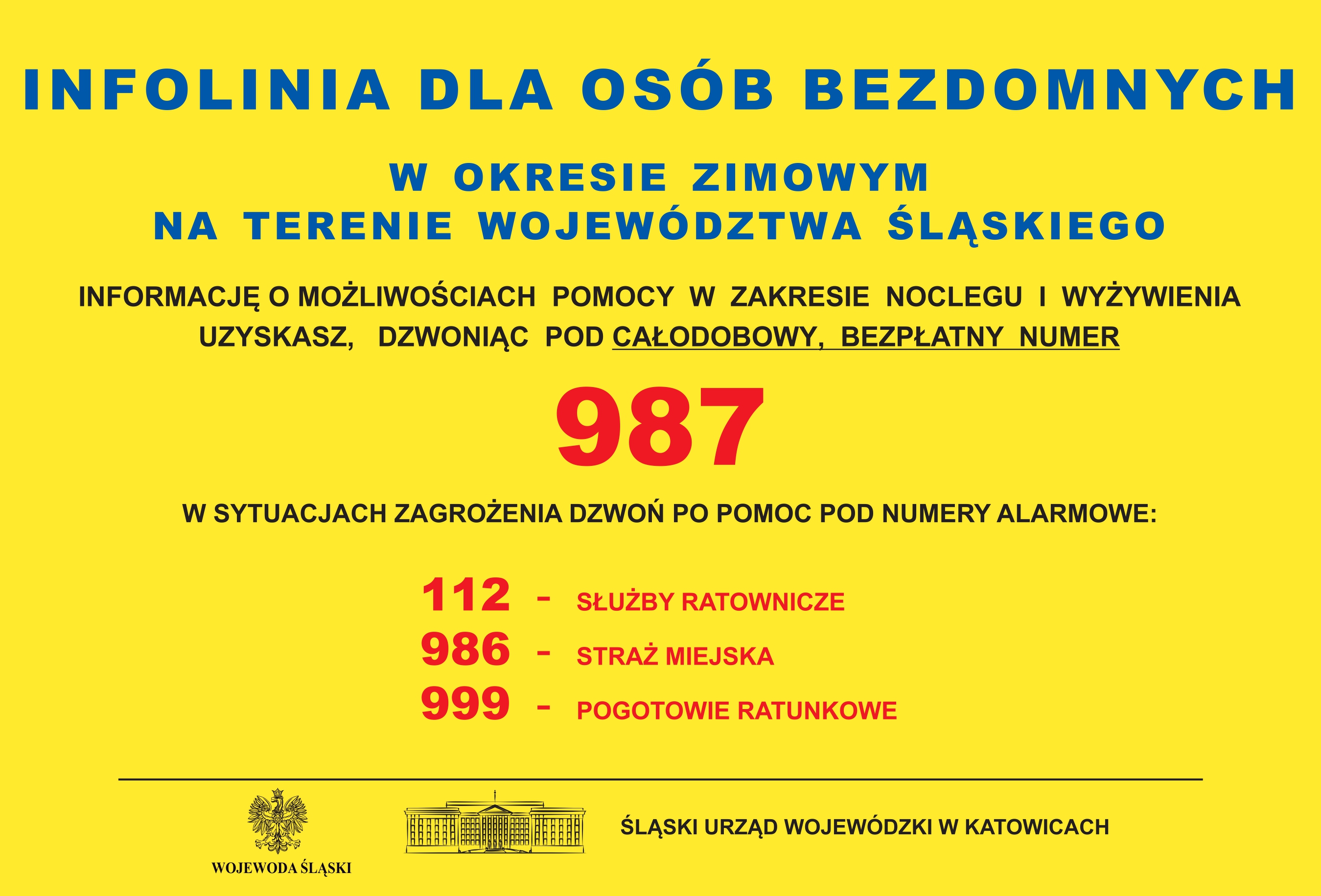 Zdjęcie przedstawia infolinię dla osób bezdomnych