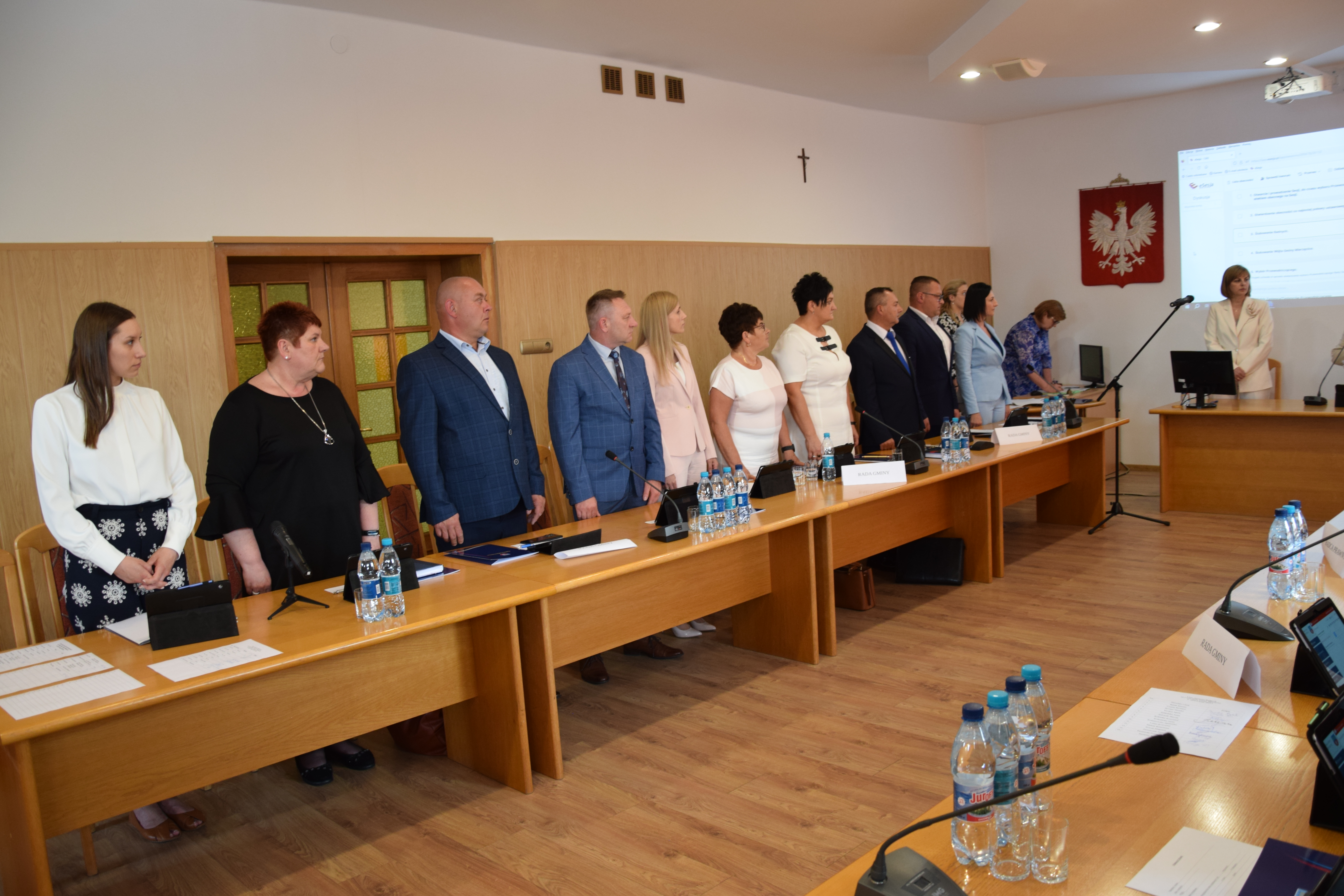 Zdjęcie przedstawia Radę Gminy Mierzęcice
