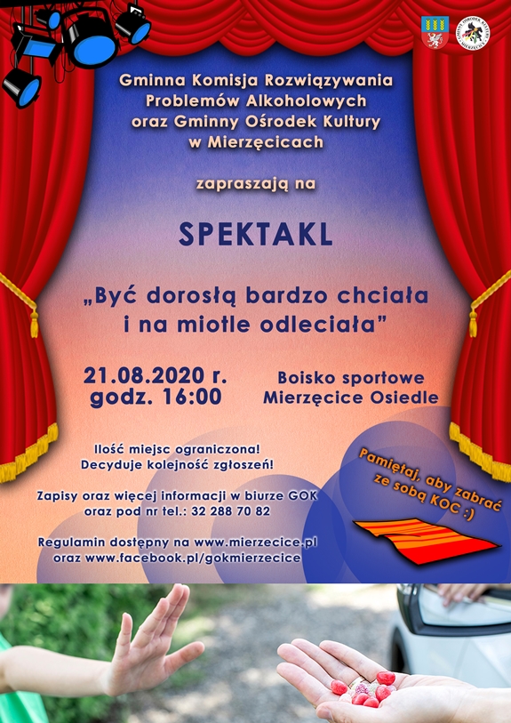 Plakat promujący spektakl dla dzieci