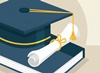 Miniatura - logo artykułu - książka z dyplomem i czapką akademicką