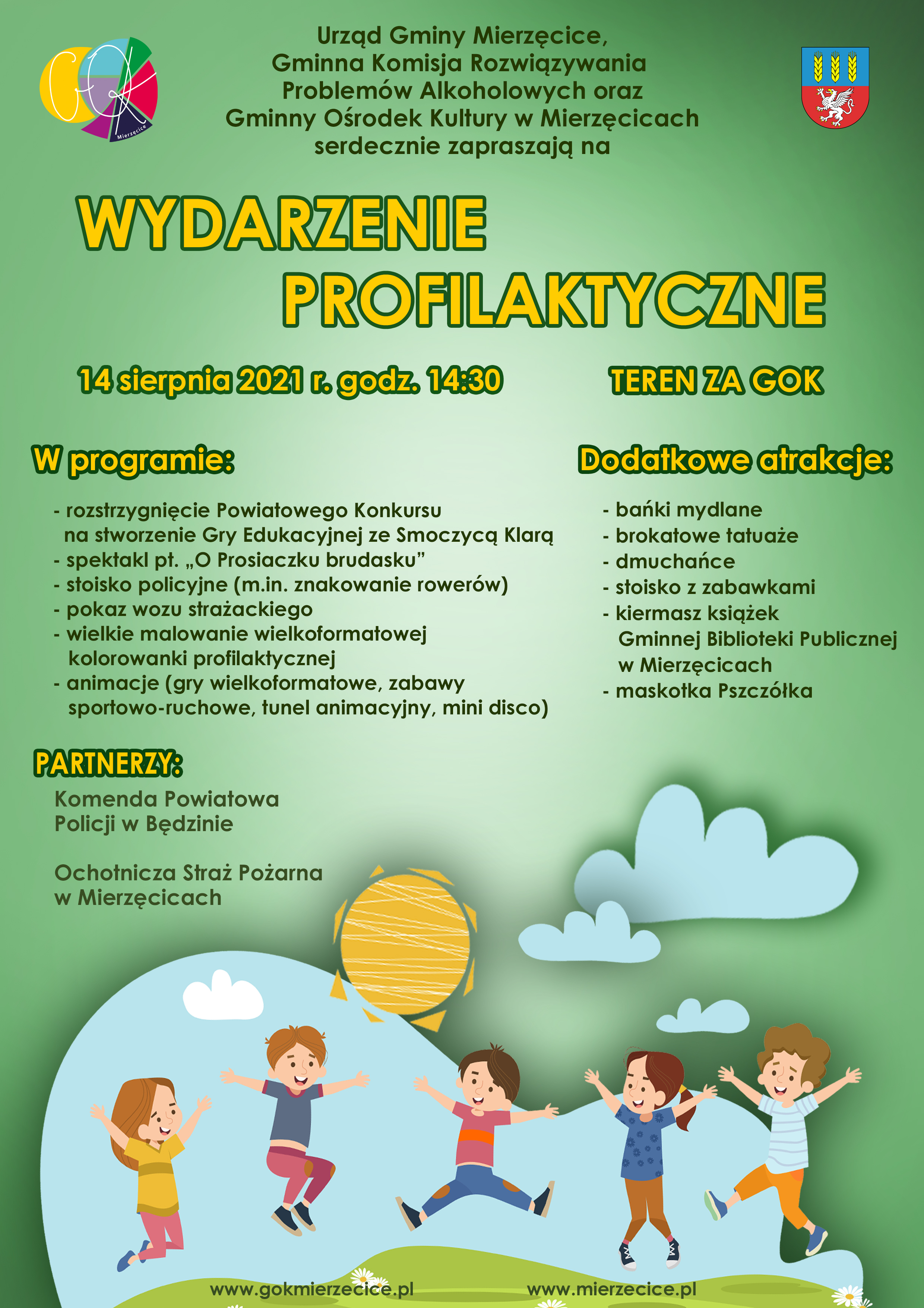 Plakat promujący wydarzenie profilaktyczne 