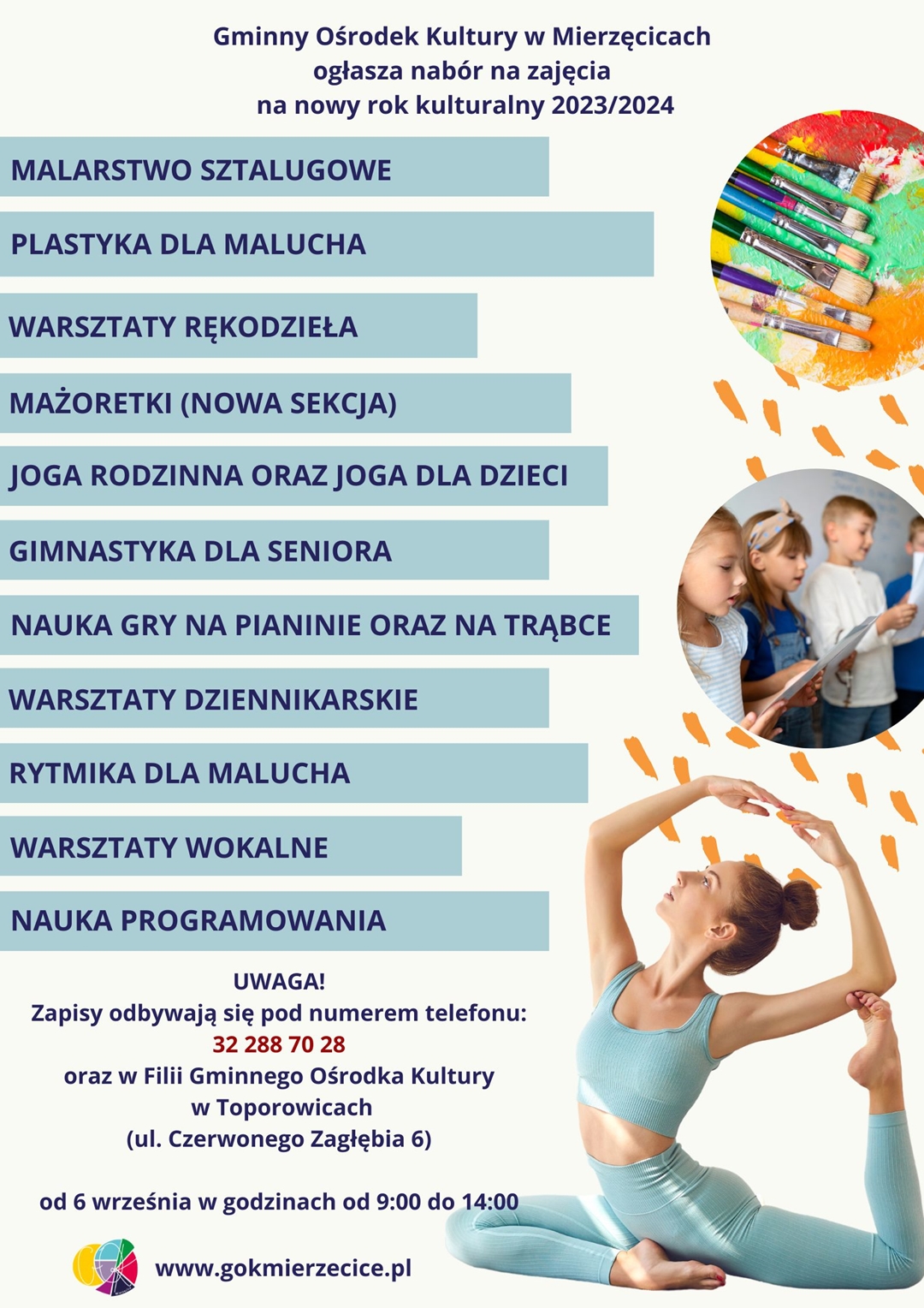 Zdjęcie przedstawia plakat informacyjny