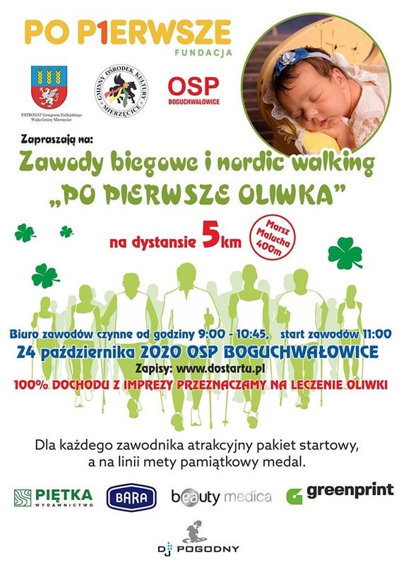 Plakat promujący wydarzenie "Po pierwsze Oliwka"
