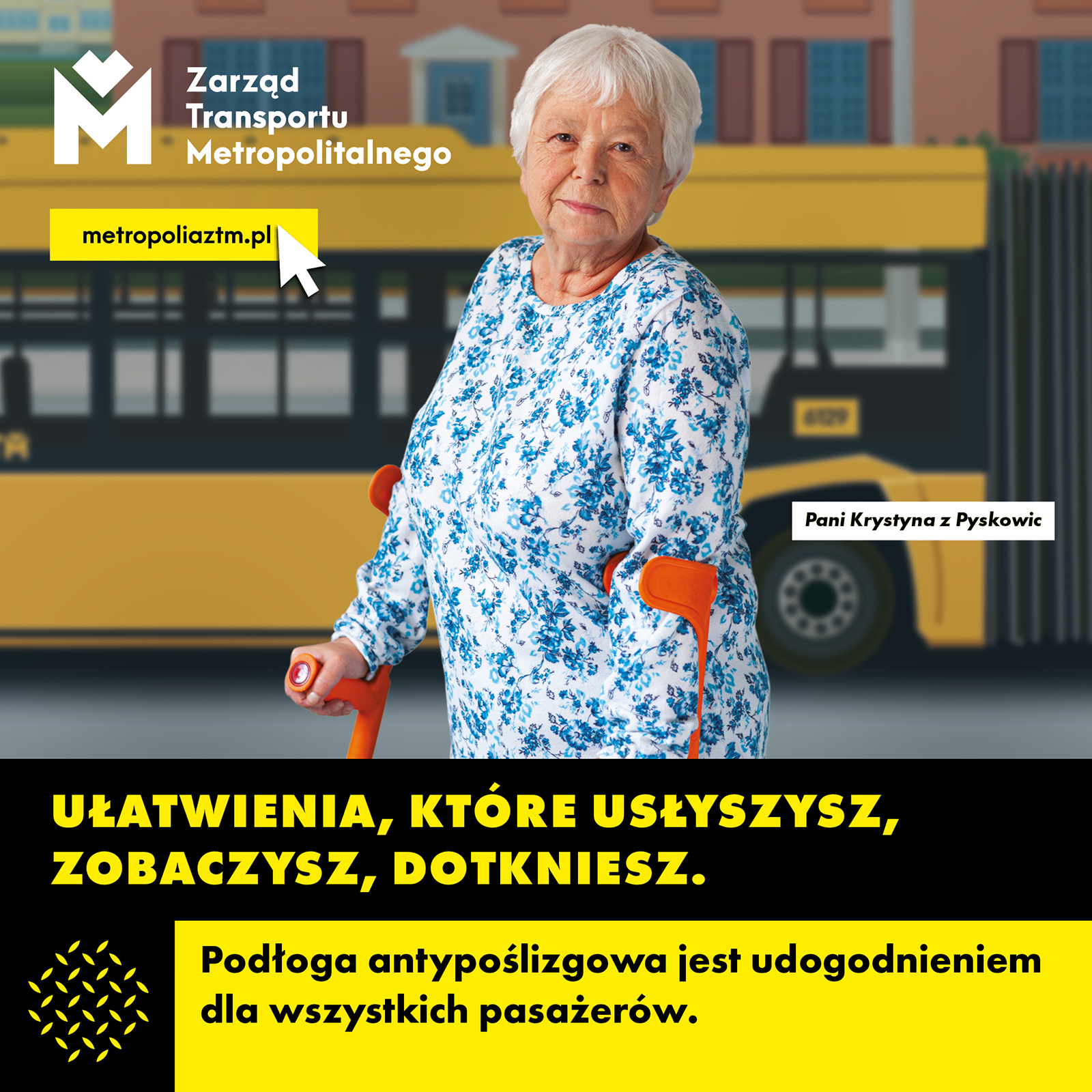 Plakat informacyjny kampanii ZTM